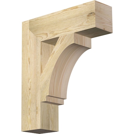 Imperial Block Rough Sawn Bracket, Douglas Fir, 6W X 22D X 26H